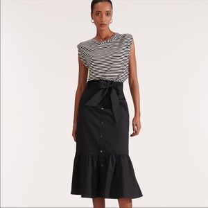 NEW Veronica Beard Capri Black White Dress